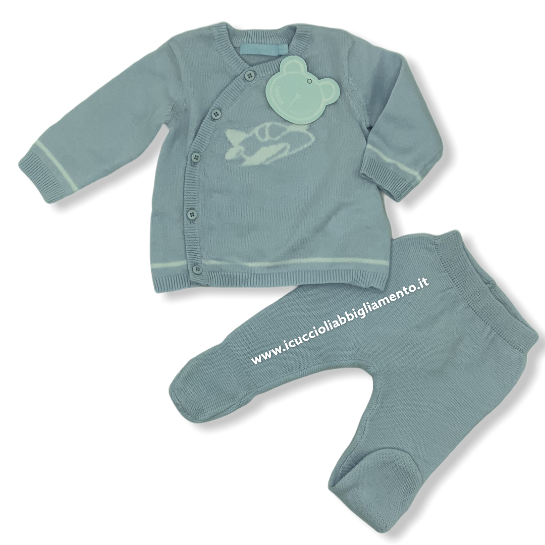 Losan Completo di velluto con procione di felpa e ghettine - Shop online I  Cuccioli Abbigliamento