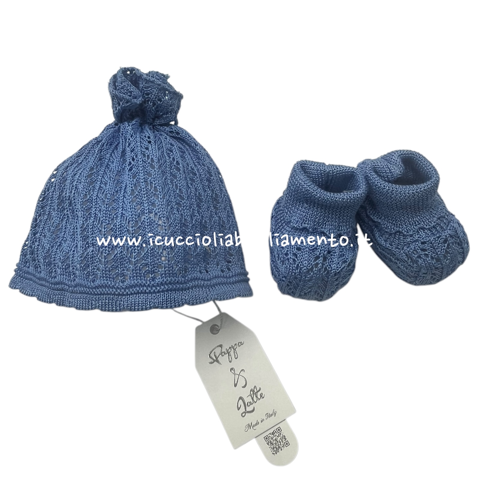 Set cappello e babbucce in filo art.1090C